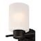 Westinghouse Fixture Wall 60W 3-Light Sylvestre ORB CylIndoorical Frosted Glass 6354100 - alternate 4